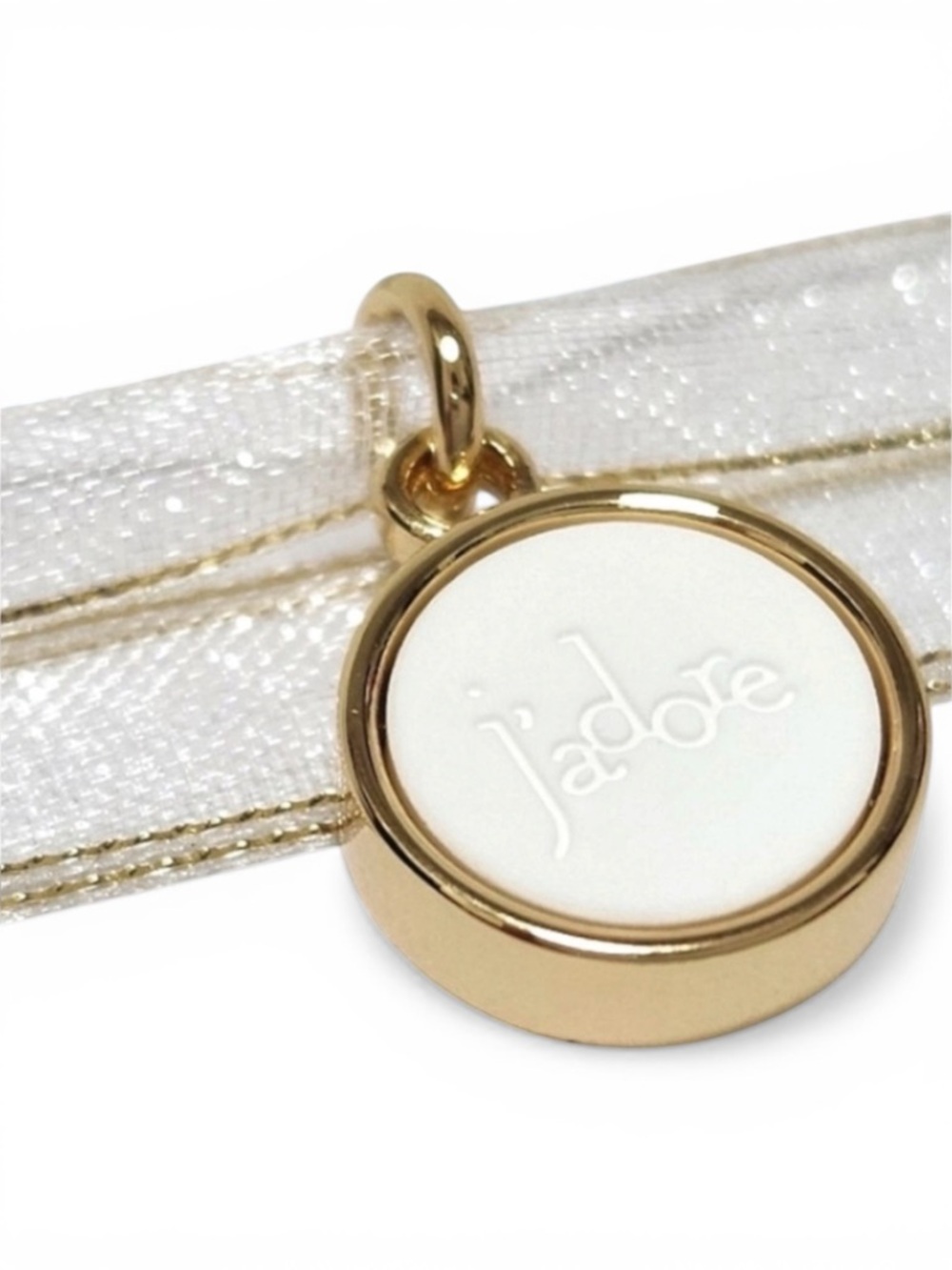 Dior‎ Gold and White J'adore Ceramic Diffuser Bracelet New Gift Ready Luxury